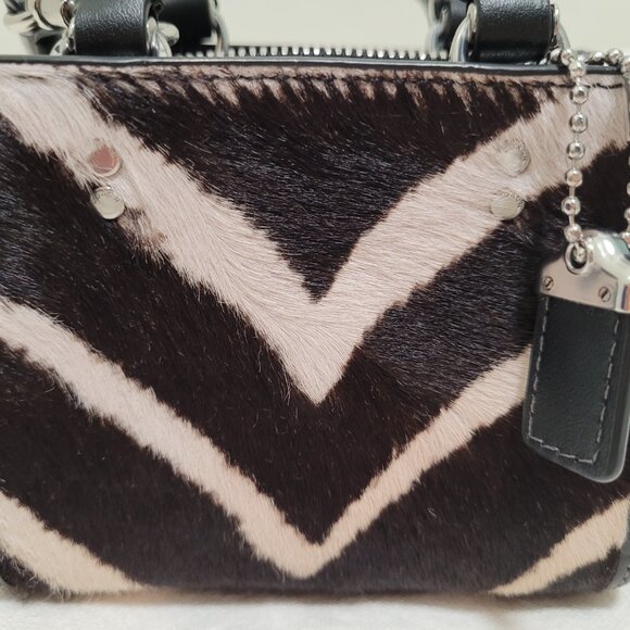 Rogue Bag 12 In Haircalf With Zebra Print - Picture 10 of 11